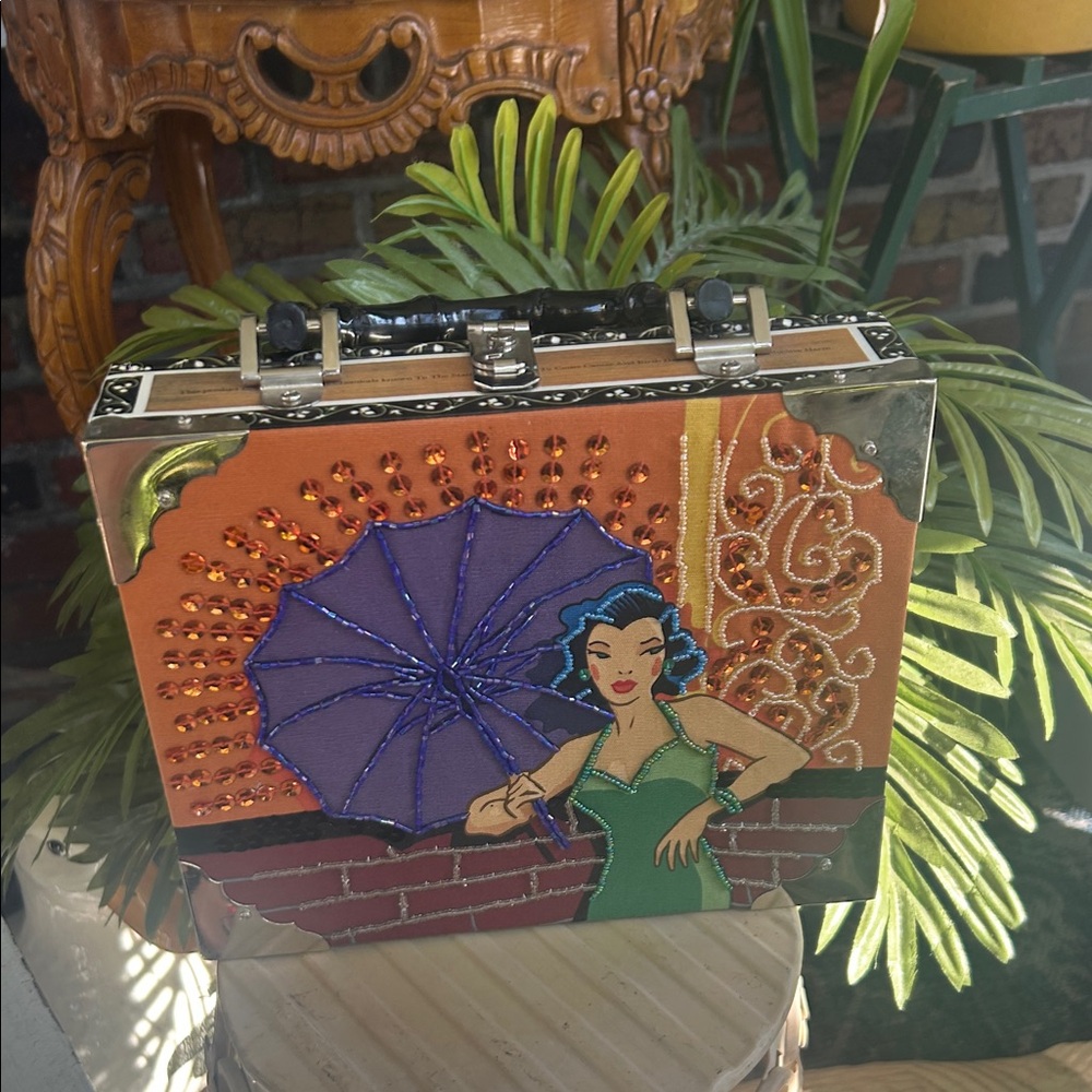 Vintage Wooden Cigar Box Bag